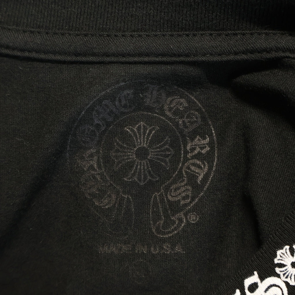 CHROME HEARTS(クロムハーツ) Neck Logo S/S Tee ネックロゴ クルーネック半袖Tシャツカットソー ブラック