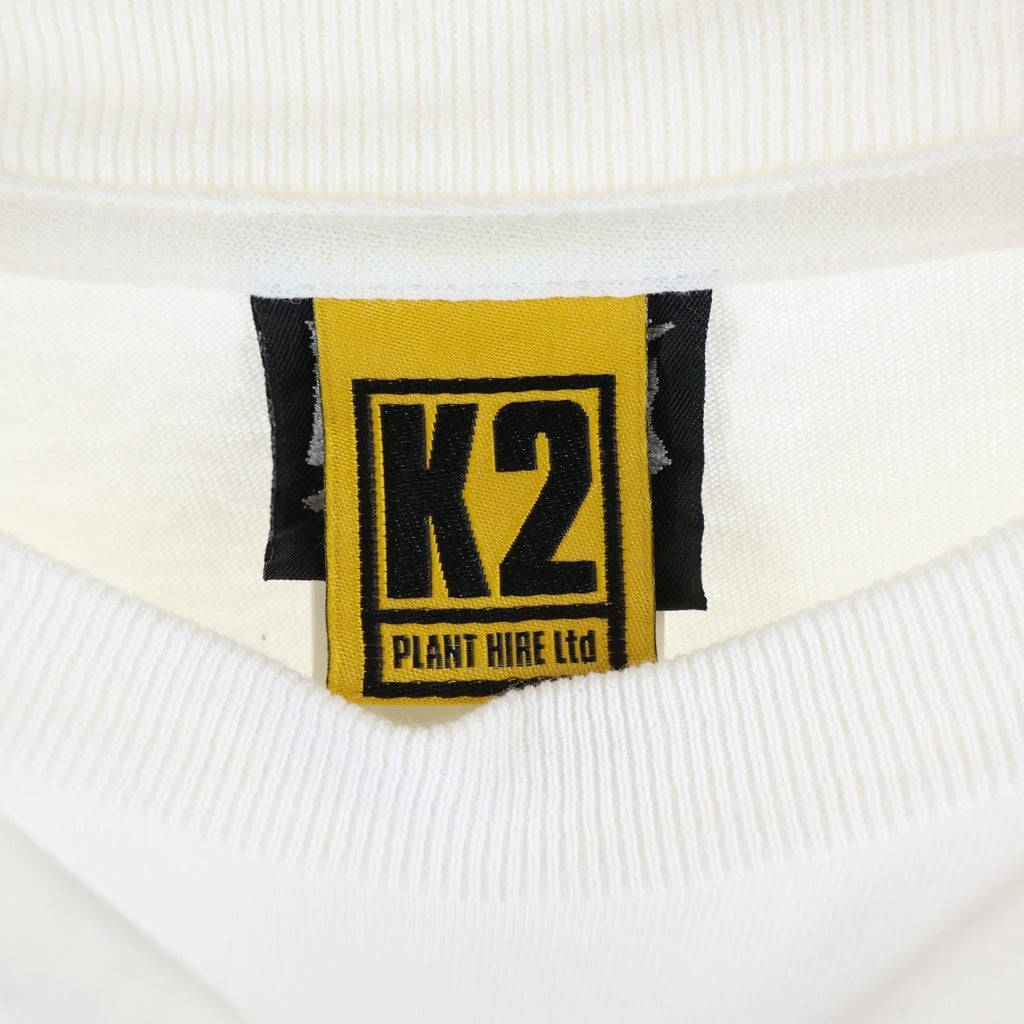 SAINT MICHAEL(セントマイケル) 25AW ×The KLF L/S Tee クルーネック長袖Tシャツカットソー ホワイト SM-HR1-0000-C05