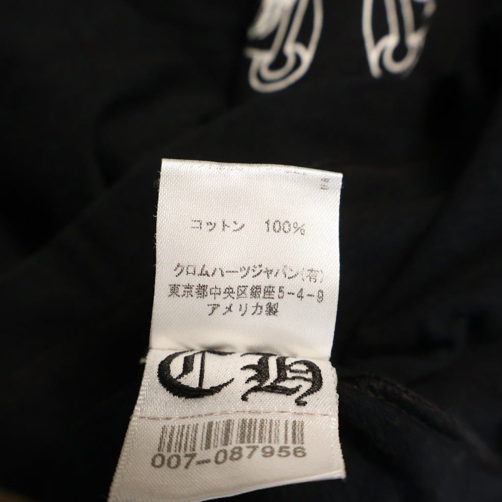 CHROME HEARTS(クロムハーツ) BACK 3 CRS HORSESHOE Tee バック3クロス ホースシュー クルーネック半袖Tシャツカットソー ブラック
