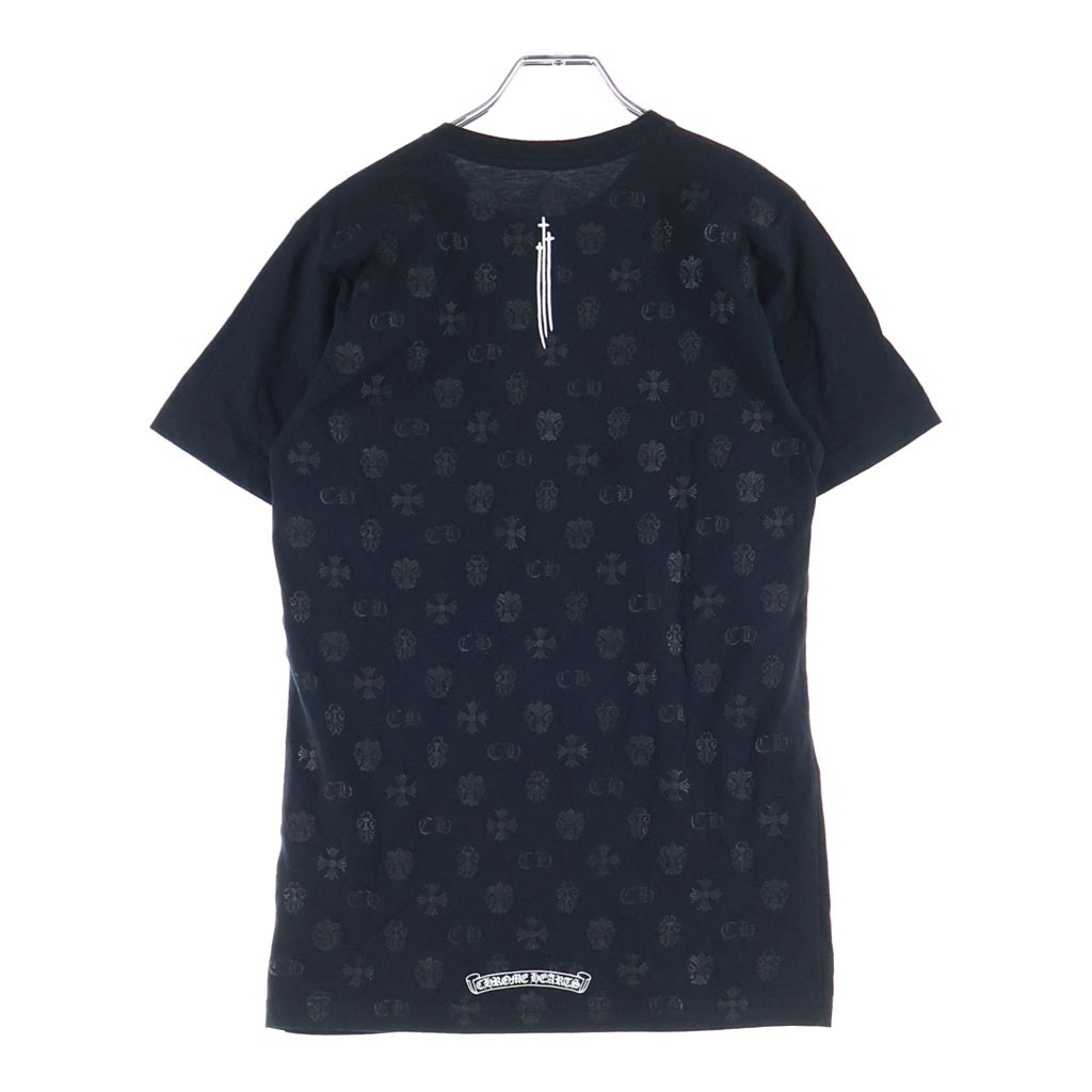 CHROME HEARTS(クロムハーツ) RS3 モノグラムマルチプリント クルーネック半袖Tシャツカットソー ブラック