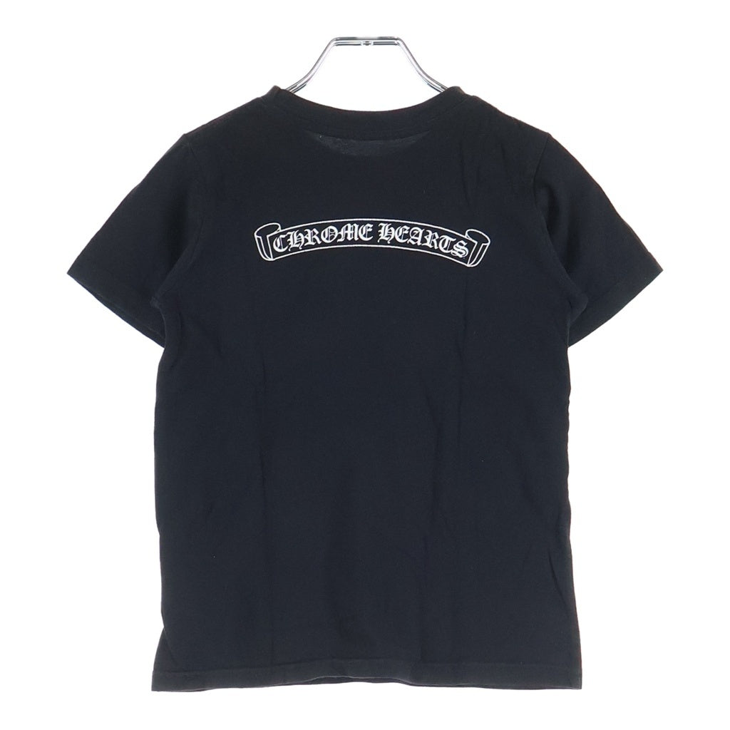 CHROME HEARTS(クロムハーツ) BACK SCROLL LABEL バックスクロールラベル クルーネック半袖Tシャツカットソー キッズ ブラック