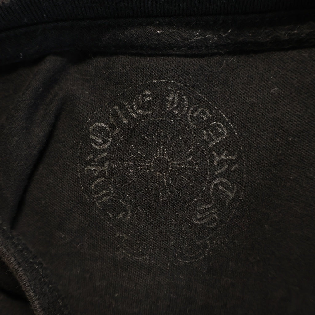 CHROME HEARTS(クロムハーツ) BACK SCROLL LABEL バックスクロールラベル クルーネック半袖Tシャツカットソー キッズ ブラック