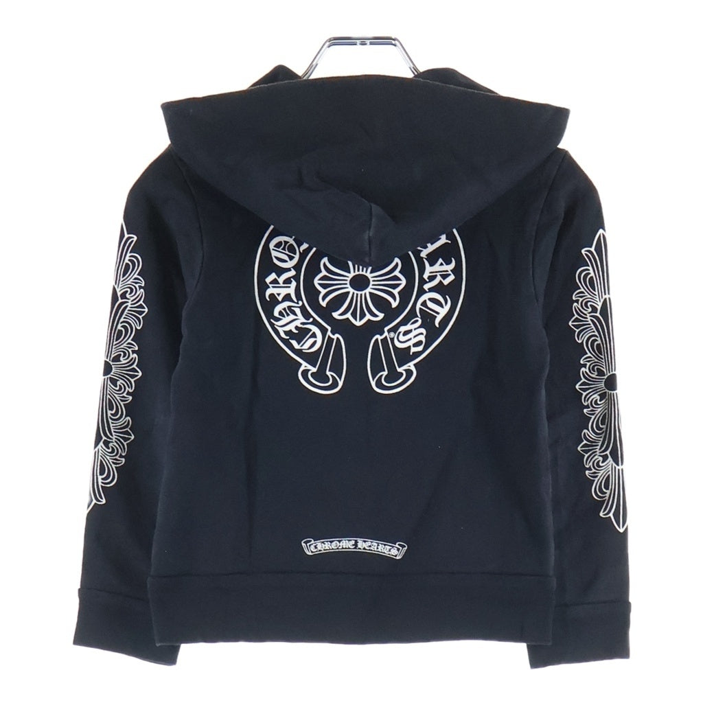 CHROME HEARTS(クロムハーツ) HORSESHOE ホースシュー ジップアップパーカー キッズ ブラック