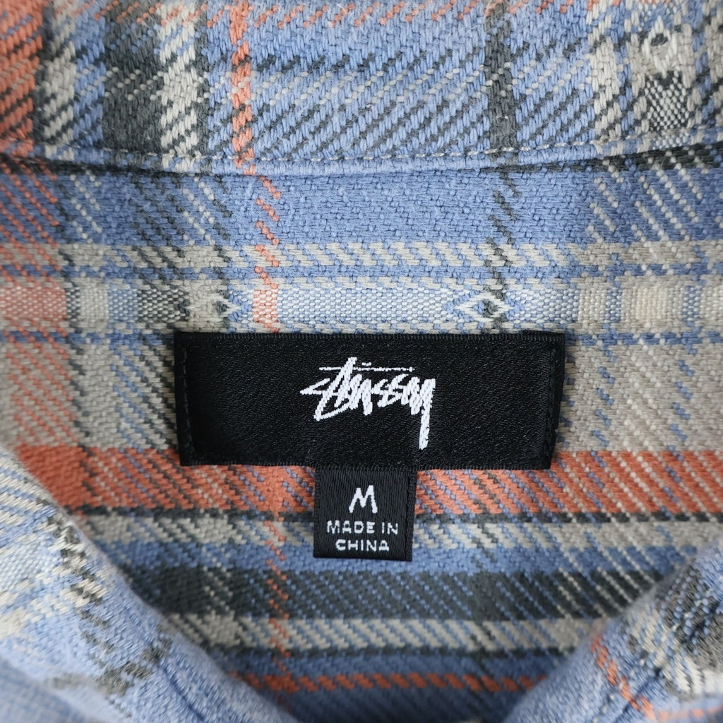 STUSSY(ステューシー) Dan Washed Cotton Plaid Shirt 総柄コットン 長袖ネルシャツ マルチカラー 1110344