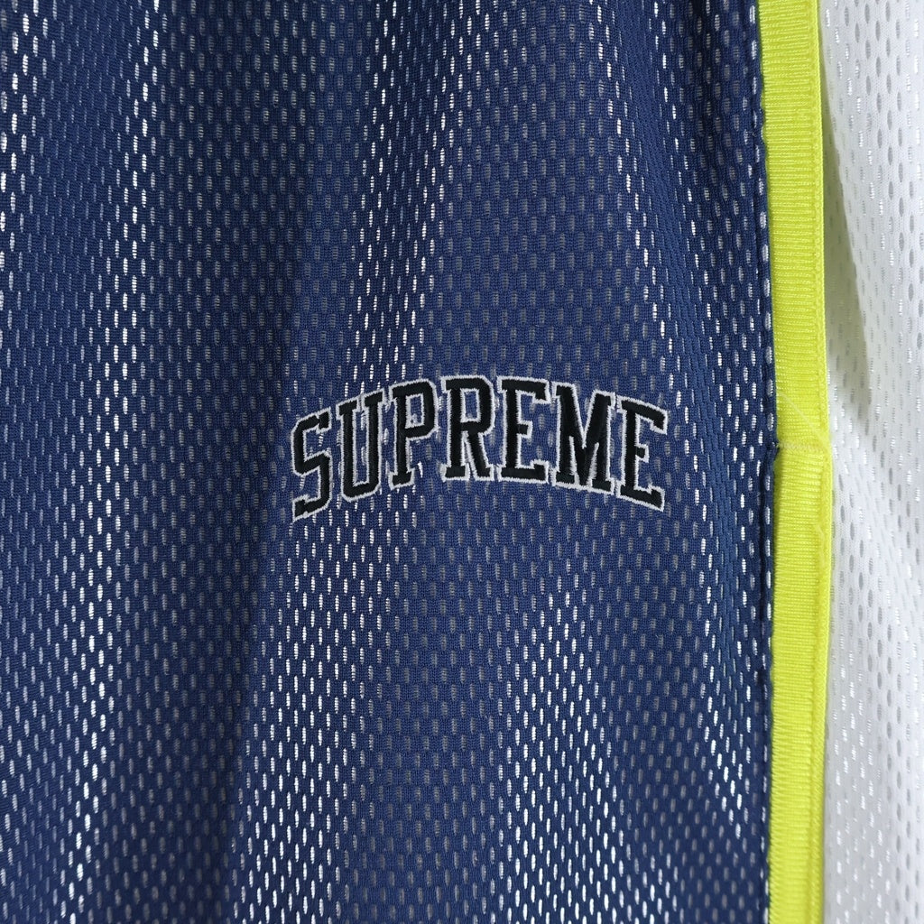 SUPREME(シュプリーム) 18SS Bonded Mesh Track Pant ボンディングメッシュトラックパンツ ネイビー/イエロー