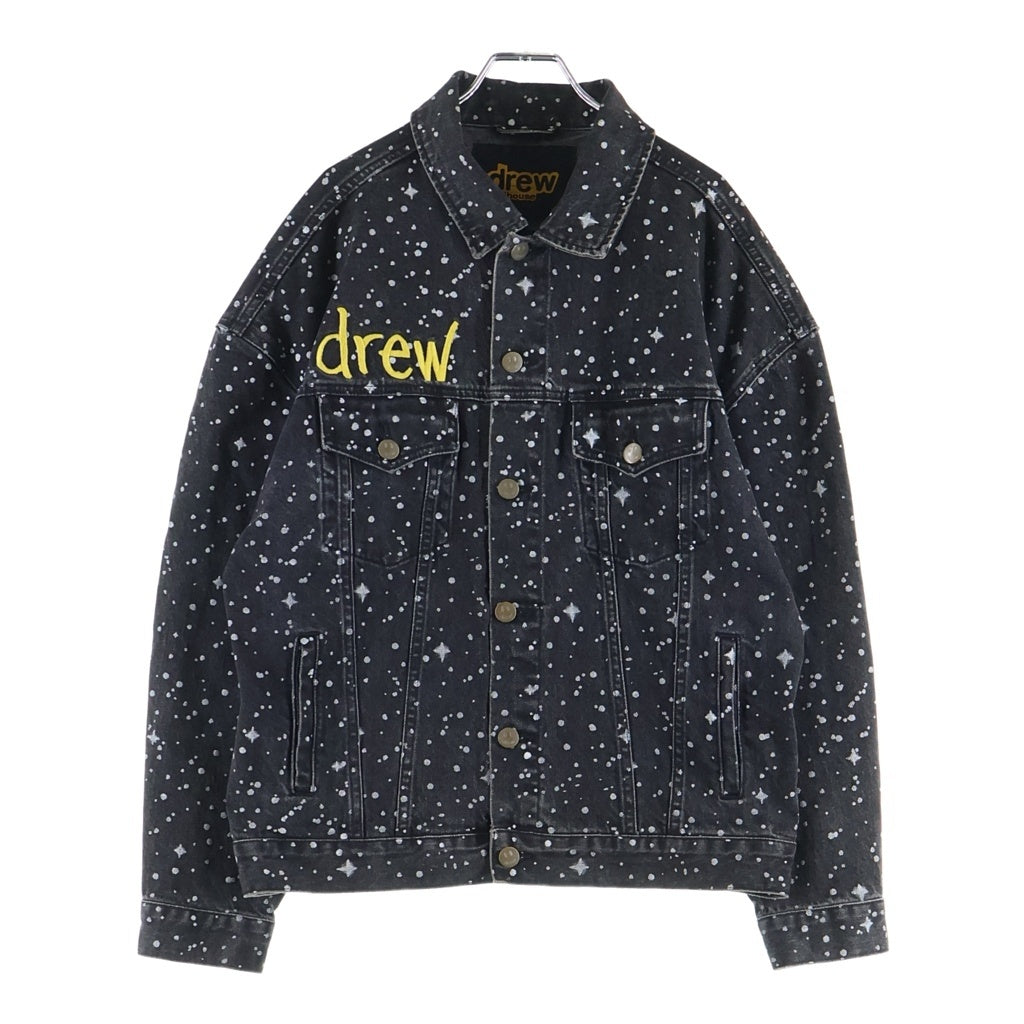 drew house(ドリューハウス) Starry Night Denim Jacket スターリー ナイト ペイント加工 デニムジャケット ブラック