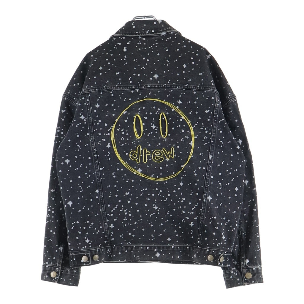 drew house(ドリューハウス) Starry Night Denim Jacket スターリー ナイト ペイント加工 デニムジャケット ブラック