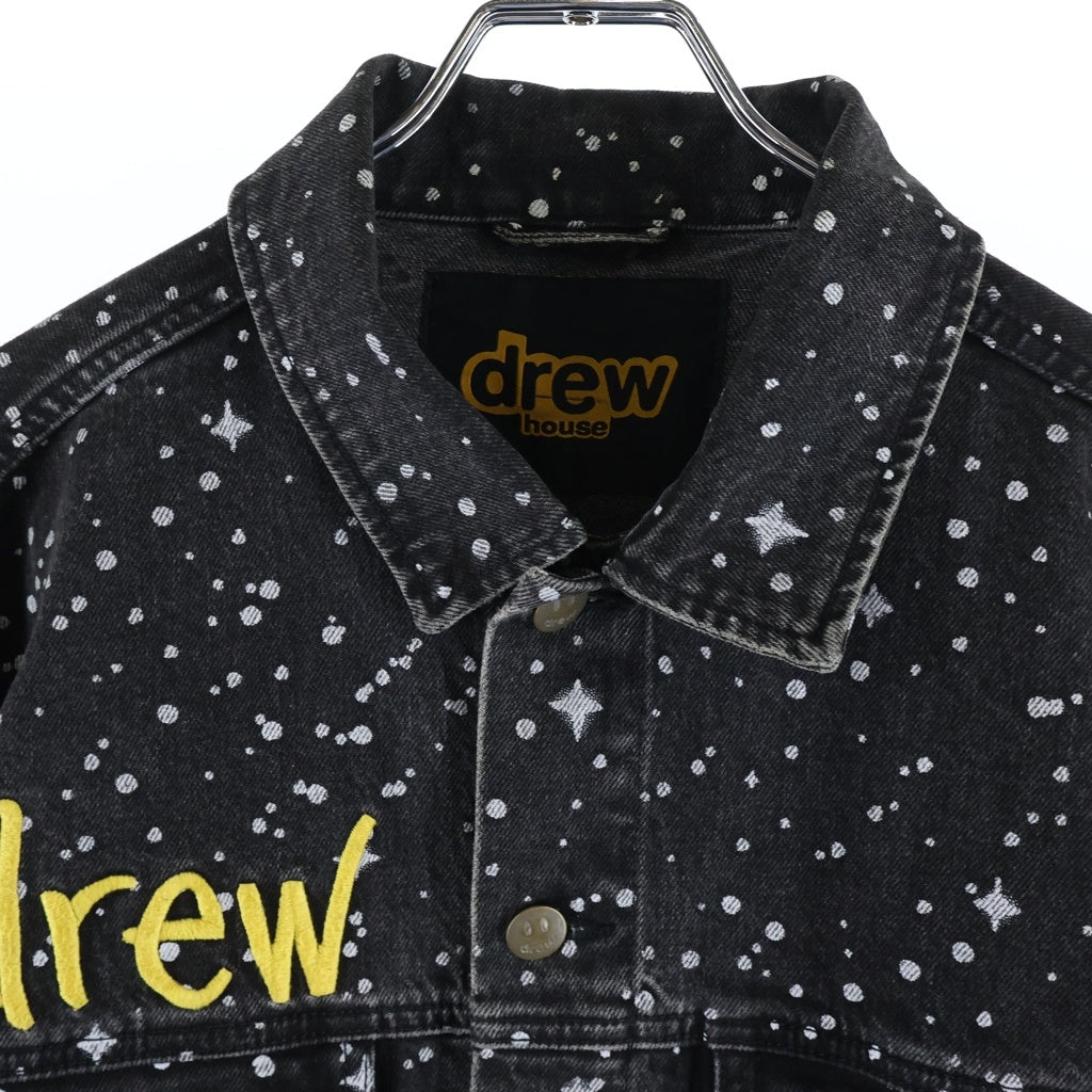 drew house(ドリューハウス) Starry Night Denim Jacket スターリー ナイト ペイント加工 デニムジャケット ブラック