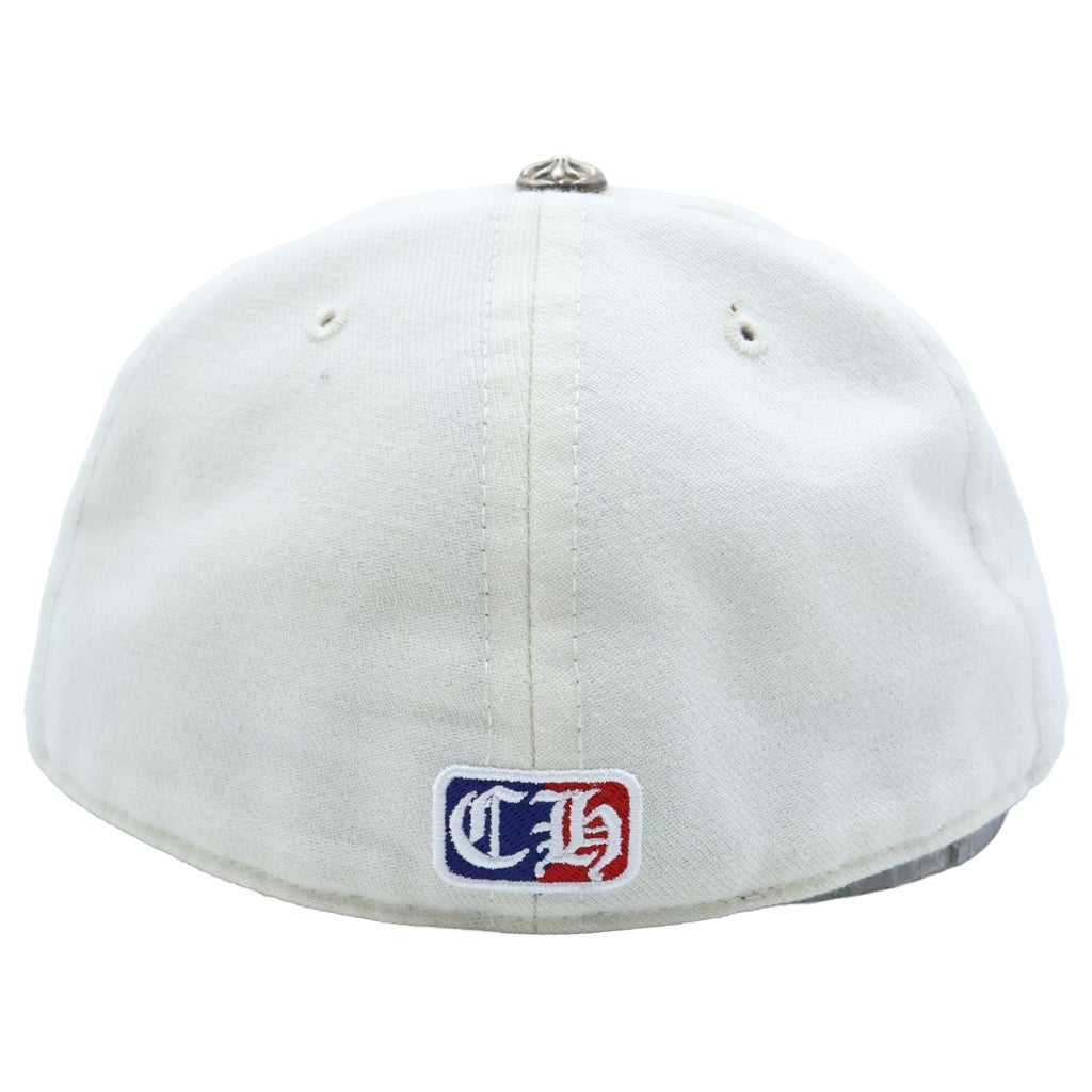 CHROME HEARTS(クロムハーツ) VINY HEART BASEBALL CAP ハート刺繍 クロスボール ベースボールキャップ レッド/ホワイト