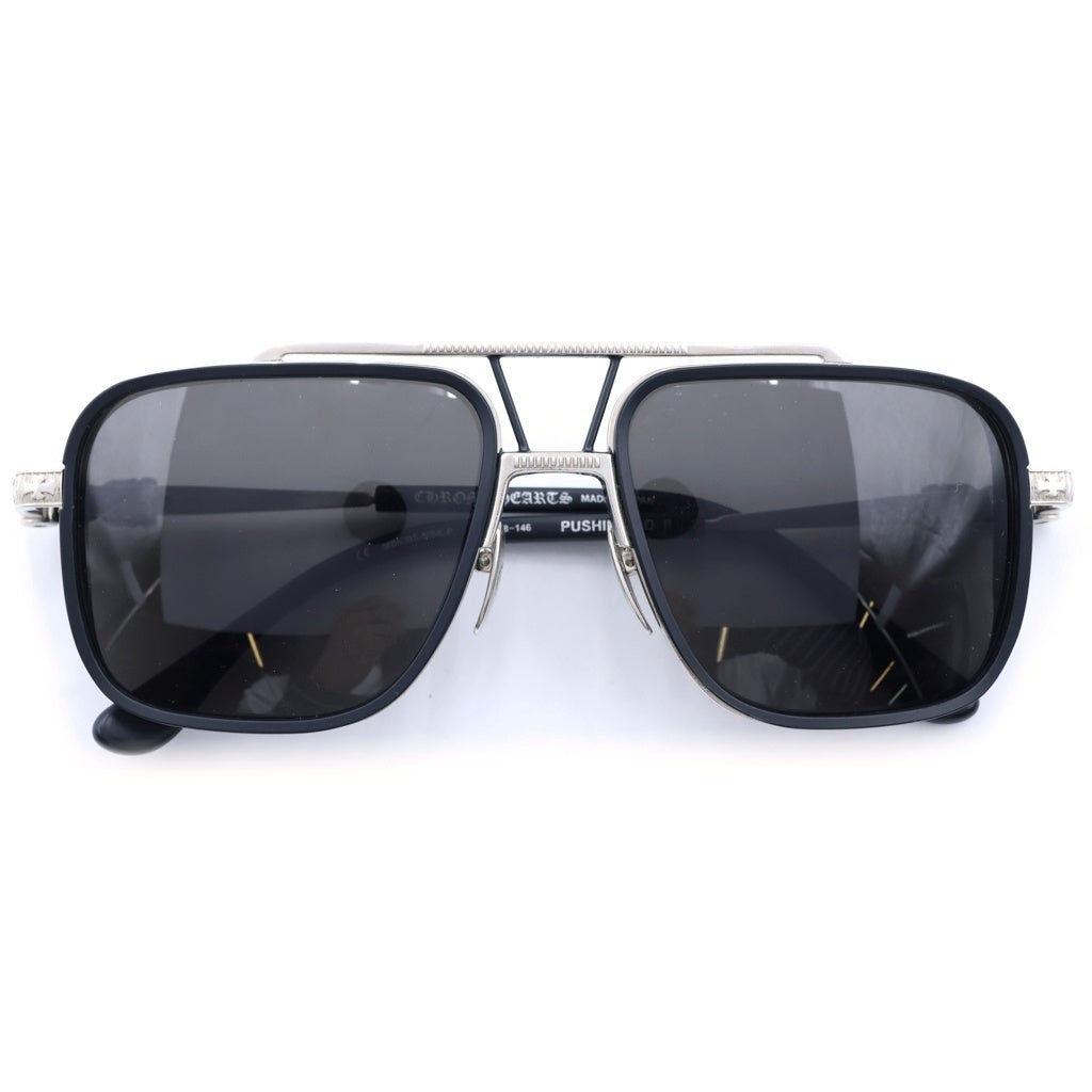 CHROME HEARTS(クロムハーツ) PUSHIN ROD 2 DAGGER プシンロッド ダガーテンプル アイウェア サングラス ブラック/シルバー