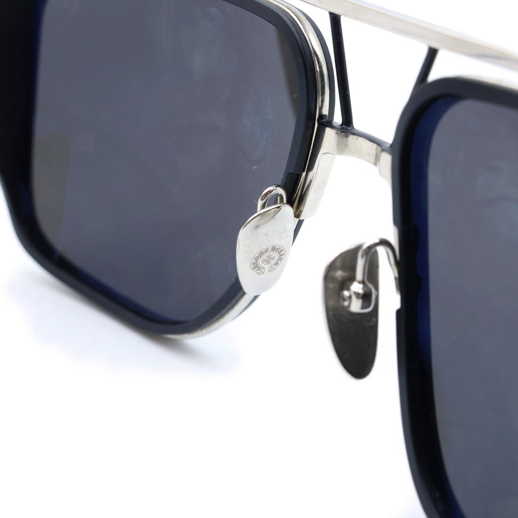 CHROME HEARTS(クロムハーツ) PUSHIN ROD 2 DAGGER プシンロッド ダガーテンプル アイウェア サングラス ブラック/シルバー
