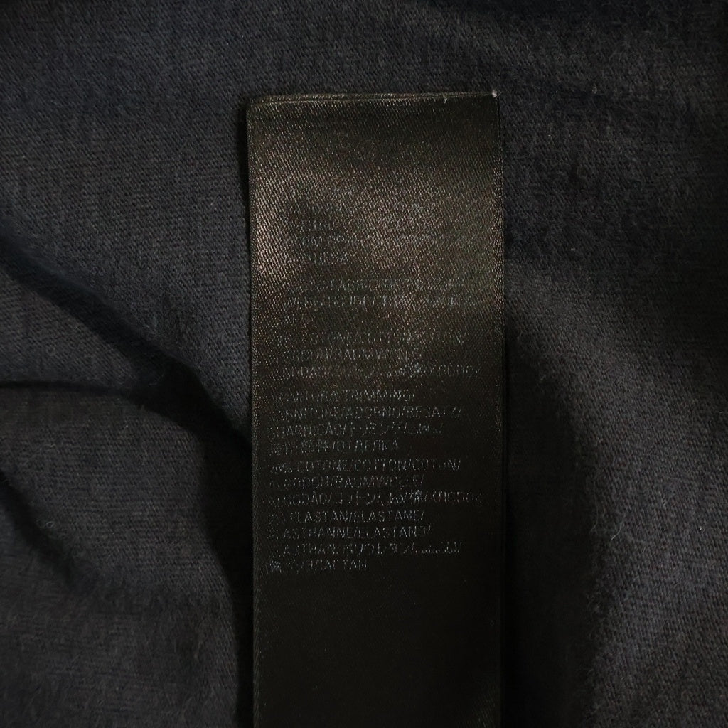 BALENCIAGA(バレンシアガ) 24SS Metal Logo Print メタルロゴプリント クルーネック長袖Tシャツカットソー ブラック 699191 TPV02