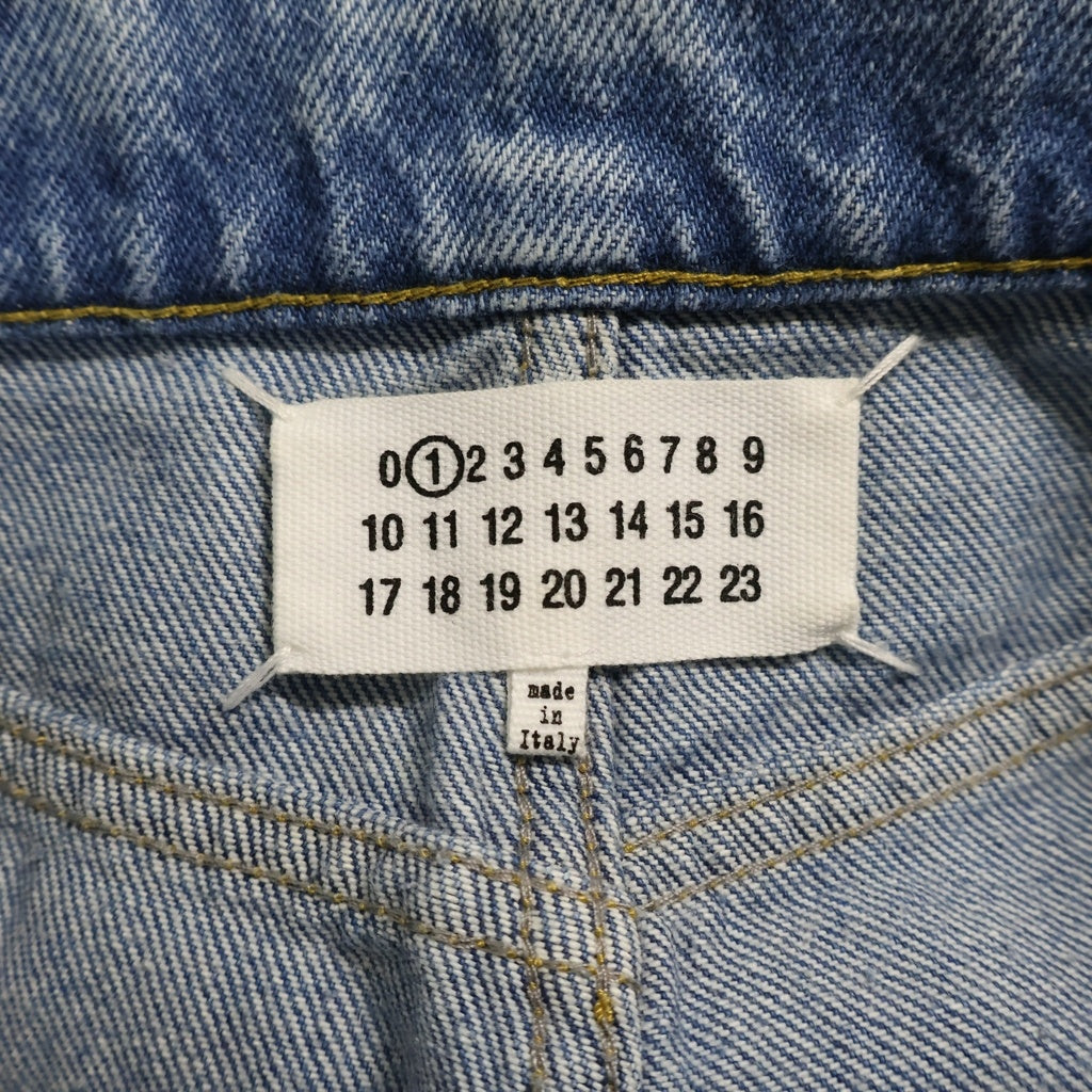 Maison Margiela(メゾンマルジェラ) サイドスラッシュディテール ジップフライ デニムパンツ インディゴ レディース S51LA0051