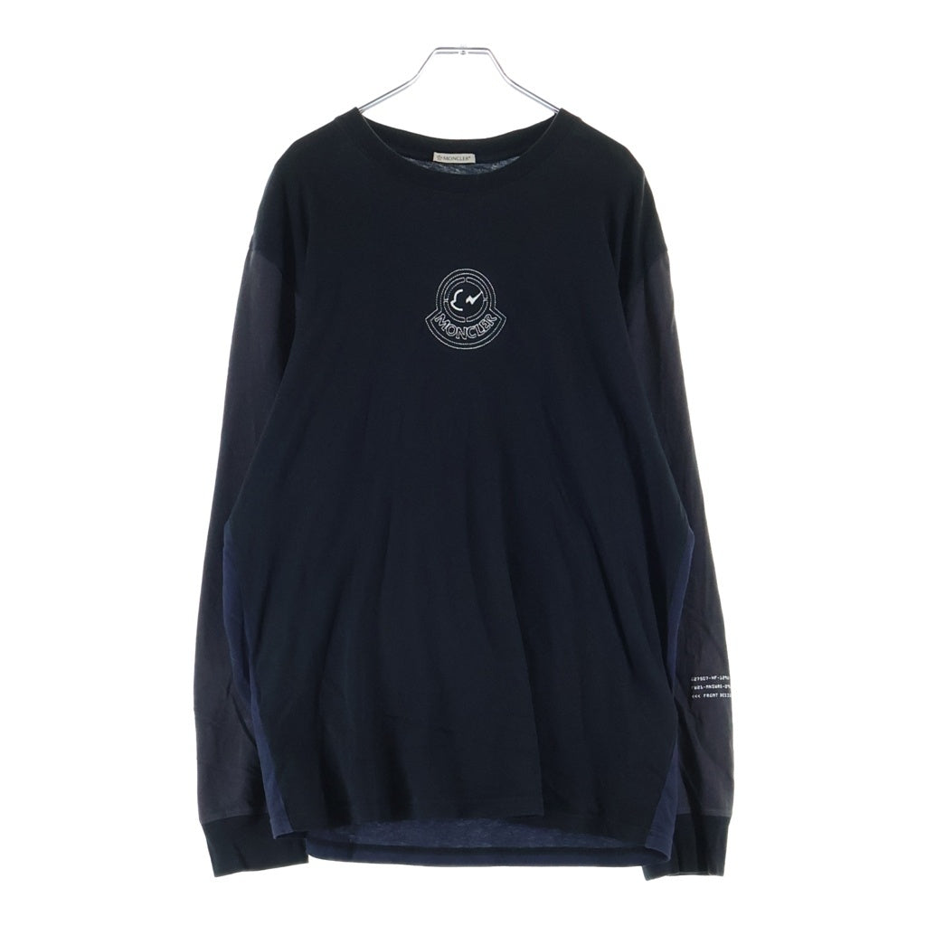 MONCLER(モンクレール) × FRAGMENT DESIGN MAGLIA フラグメント クルーネック長袖カットソー ブラック G209U8D00002