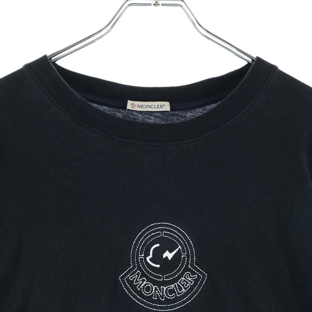 MONCLER(モンクレール) × FRAGMENT DESIGN MAGLIA フラグメント クルーネック長袖カットソー ブラック G209U8D00002