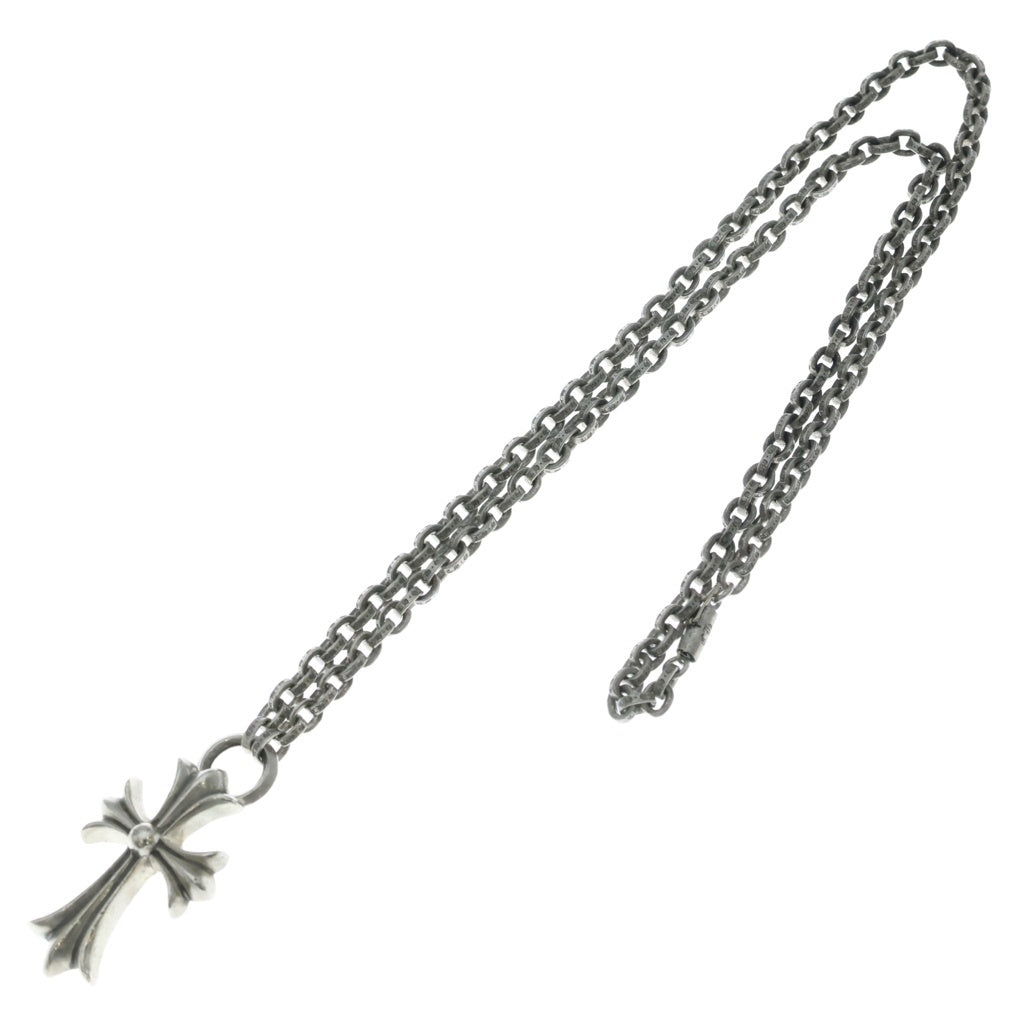 CHROME HEARTS(クロムハーツ) PPR CHN SML CH CRS ペーパーチェーンスモールCHクロス シルバーネックレス