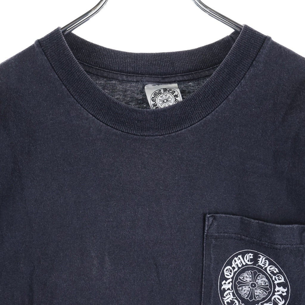 CHROME HEARTS(クロムハーツ) OLD Back Cemetery Cross Tee オールド バックセメタリークロス クルーネック半袖Tシャツカットソー ブラック