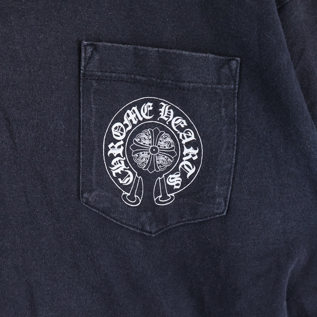 CHROME HEARTS(クロムハーツ) OLD Back Cemetery Cross Tee オールド バックセメタリークロス クルーネック半袖Tシャツカットソー ブラック