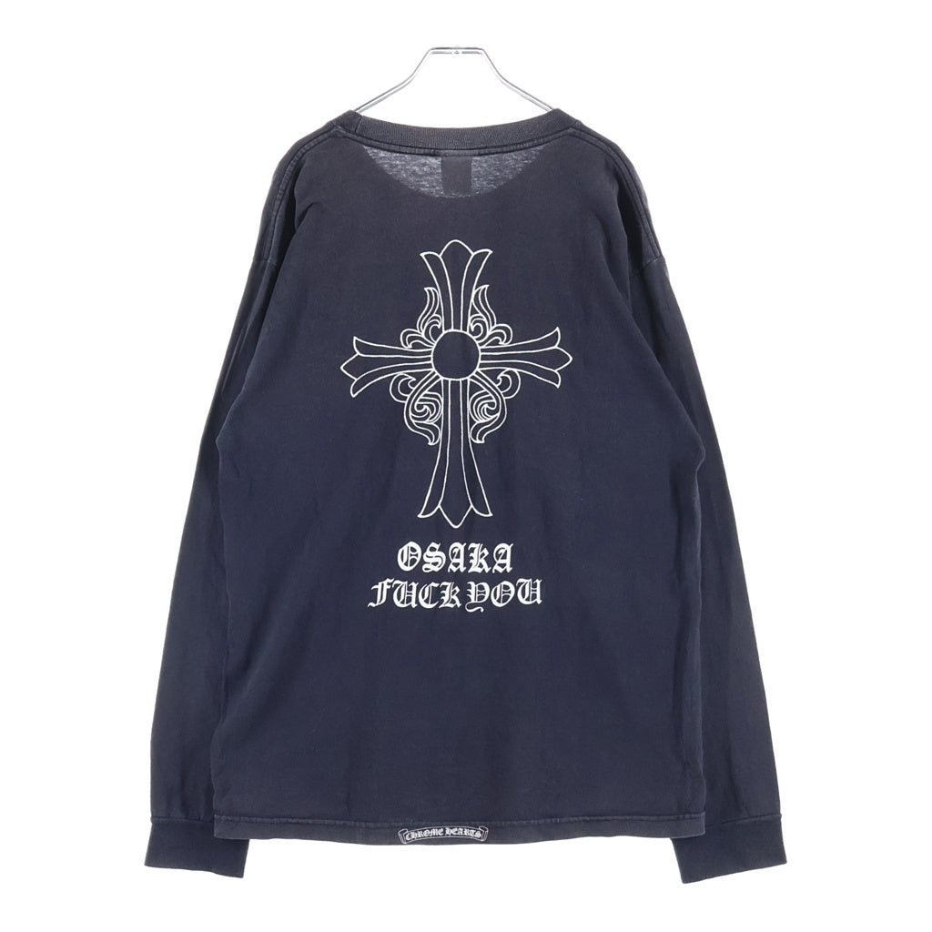 CHROME HEARTS(クロムハーツ) OLD Osaka Fuck You Tee オールド 大阪限定 クルーネック長袖Tシャツカットソー ブラック