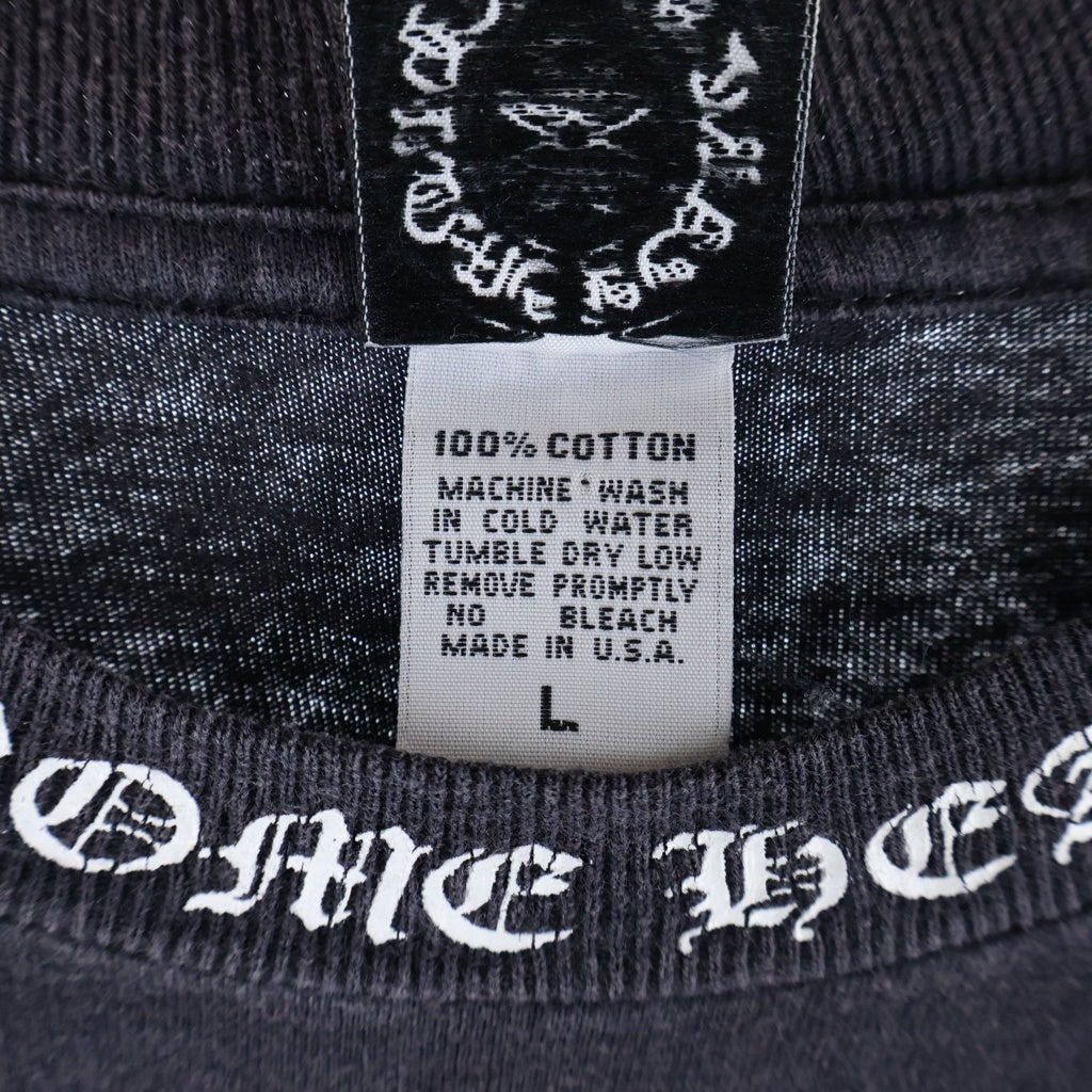 CHROME HEARTS(クロムハーツ) OLD Vine Dagger Tee オールド ヴァインダガー ネックロゴ クルーネック半袖Tシャツカットソー ブラック