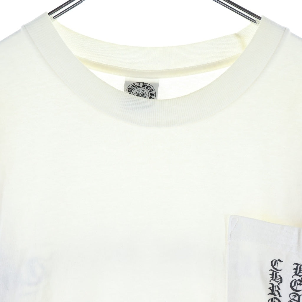 CHROME HEARTS(クロムハーツ) OLD Back Scroll Tee オールド バックスクロール アームロゴ クルーネック長袖Tシャツカットソー ホワイト