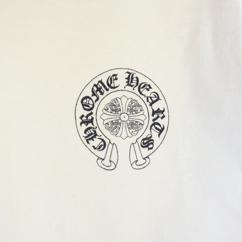 CHROME HEARTS(クロムハーツ) OLD Horseshoe SweatShirt オールド ホースシュー アームロゴ クルーネック長袖スウェットトレーナー ホワイト