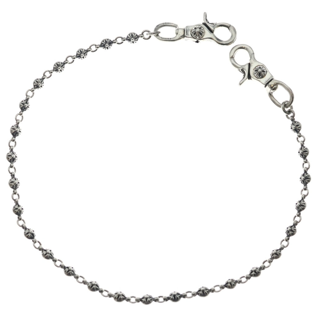 CHROME HEARTS(クロムハーツ) OLD 1BALL LONG-T/2クリップロング#1クロスボール ウォレットチェーン シルバー BCA385