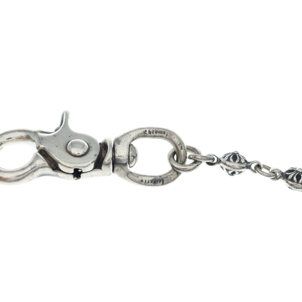 CHROME HEARTS(クロムハーツ) OLD 1BALL LONG-T/2クリップロング#1クロスボール ウォレットチェーン シルバー BCA385