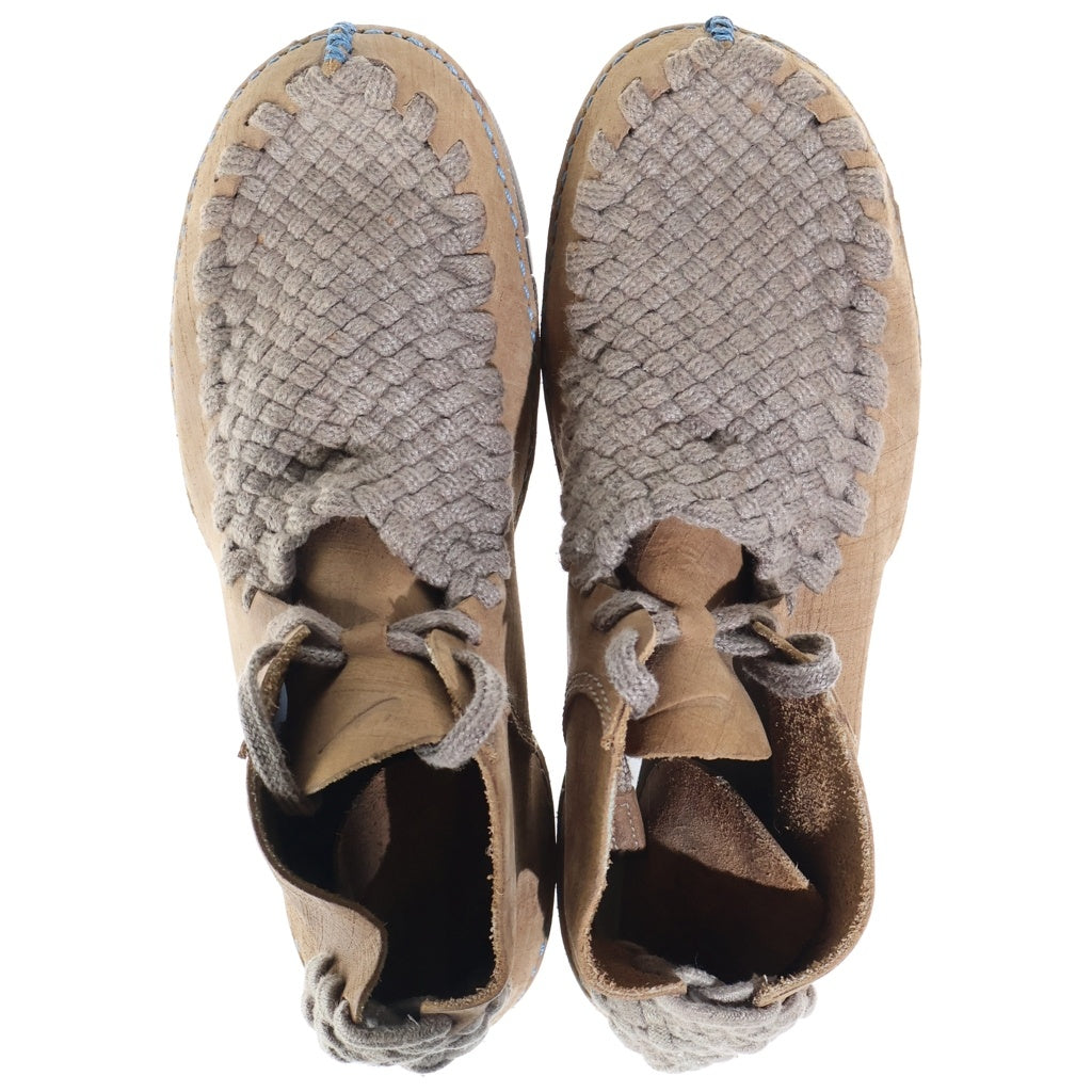 NIKE(ナイキ) CONSIDERED BOOT コンシダート 編み込みデザインレザーアンクルブーツ ブラウン 310027-222