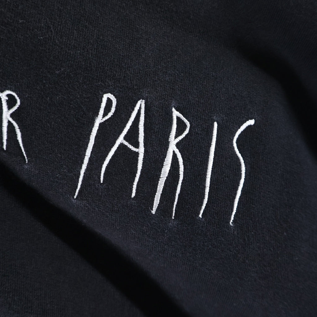 DIOR(ディオール) 19AWxRaymond Pettibon Embroidered Crew Neck Sweatshirt レイモンドペティボン フロントロゴ刺繍 クルーネック長袖スウェットトレーナー ブラック 943J612E0531