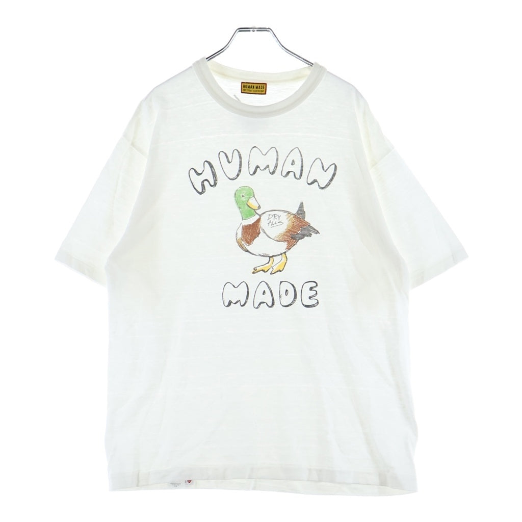 HUMAN MADE(ヒューマンメイド) GRAPHIC T-SHIRT カモプリント クルーネックTシャツカットソー ホワイト HM31TE022