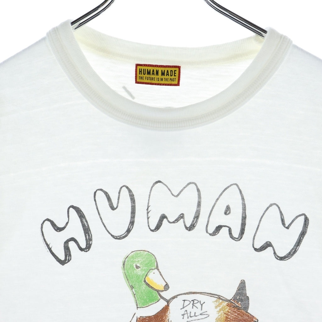 HUMAN MADE(ヒューマンメイド) GRAPHIC T-SHIRT カモプリント クルーネックTシャツカットソー ホワイト HM31TE022