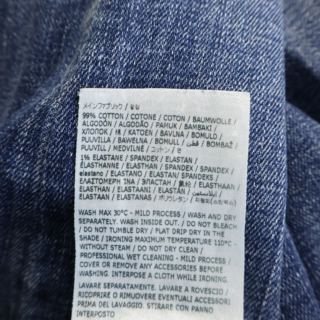DSQUARED2(ディースクエアード) Reglar Jean ロゴパッチ付き ボタンフライスキニージーンズ インディゴ S74LB1516 D30008