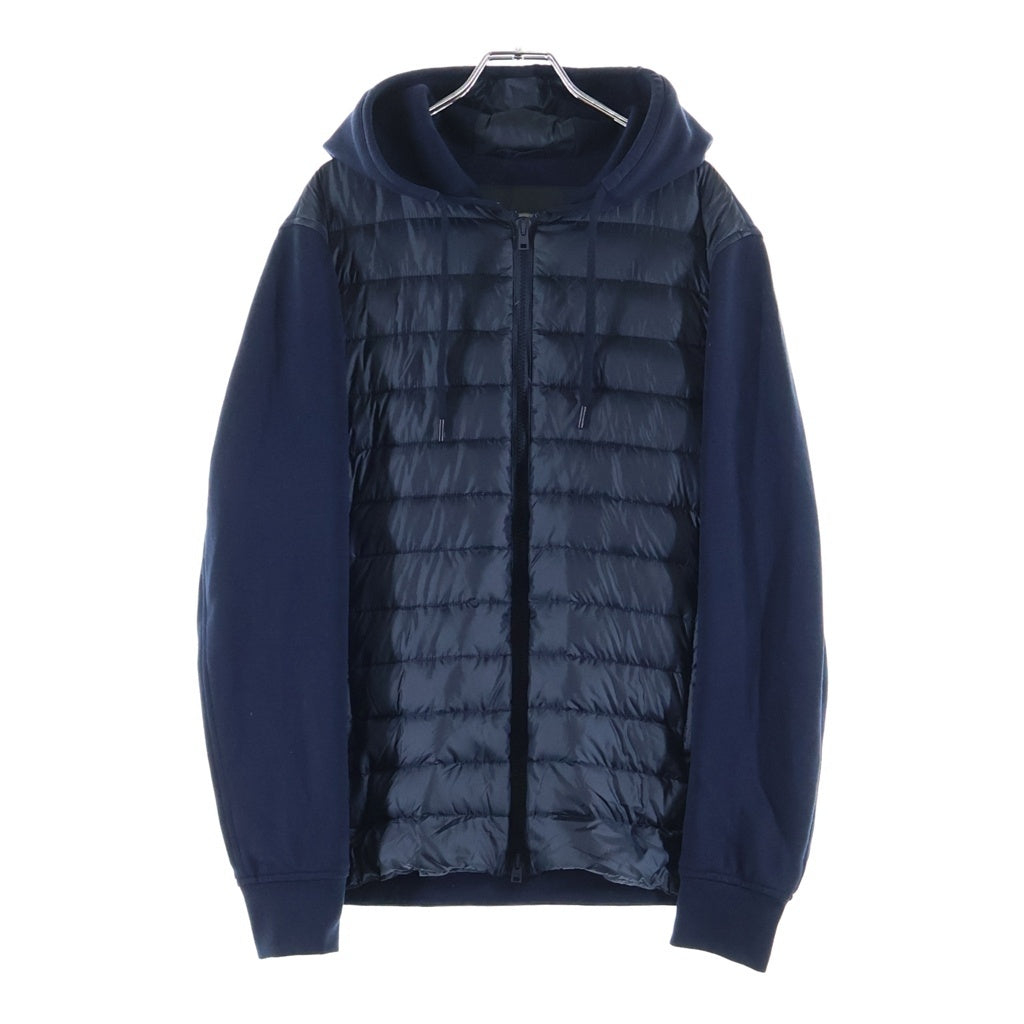 HERNO(ヘルノ) ダウン切り替えデザイン フーデッドナイロンジップアップジャケット ネイビー PI0612U-12020-9292