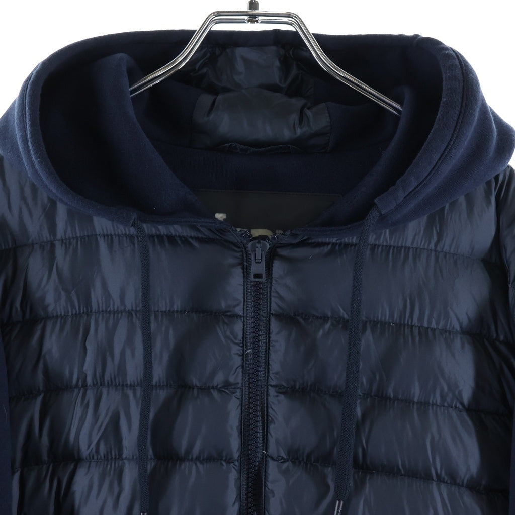 HERNO(ヘルノ) ダウン切り替えデザイン フーデッドナイロンジップアップジャケット ネイビー PI0612U-12020-9292