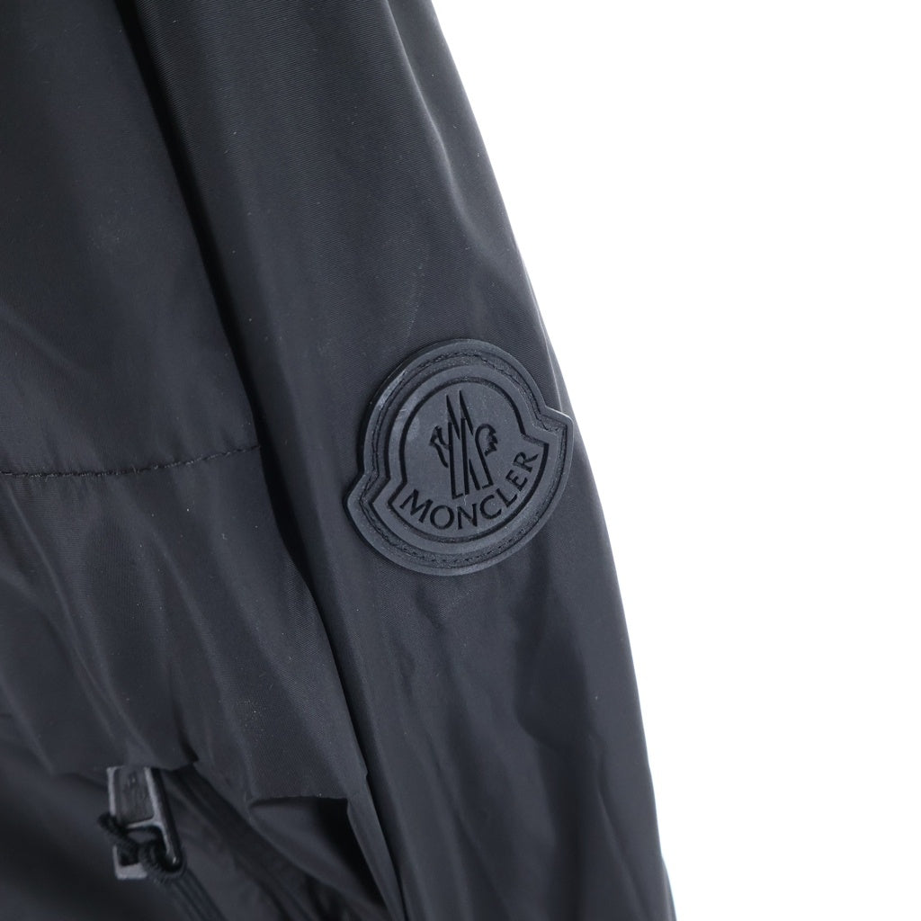MONCLER(モンクレール) MASSEREAU マセロー ロゴ刺繍フーデッドナイロンジップアップジャケット ブラック F10911A73800 54155