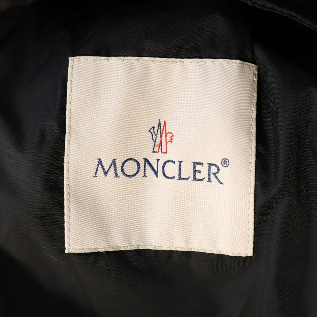 MONCLER(モンクレール) MASSEREAU マセロー ロゴ刺繍フーデッドナイロンジップアップジャケット ブラック F10911A73800 54155