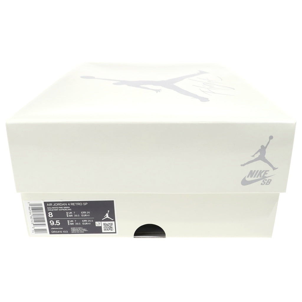 NIKE(ナイキ) AIR JORDAN 4 RETRO SP エアジョーダン4 レトロ ローカットスニーカー グリーン/ホワイト DR5415-103