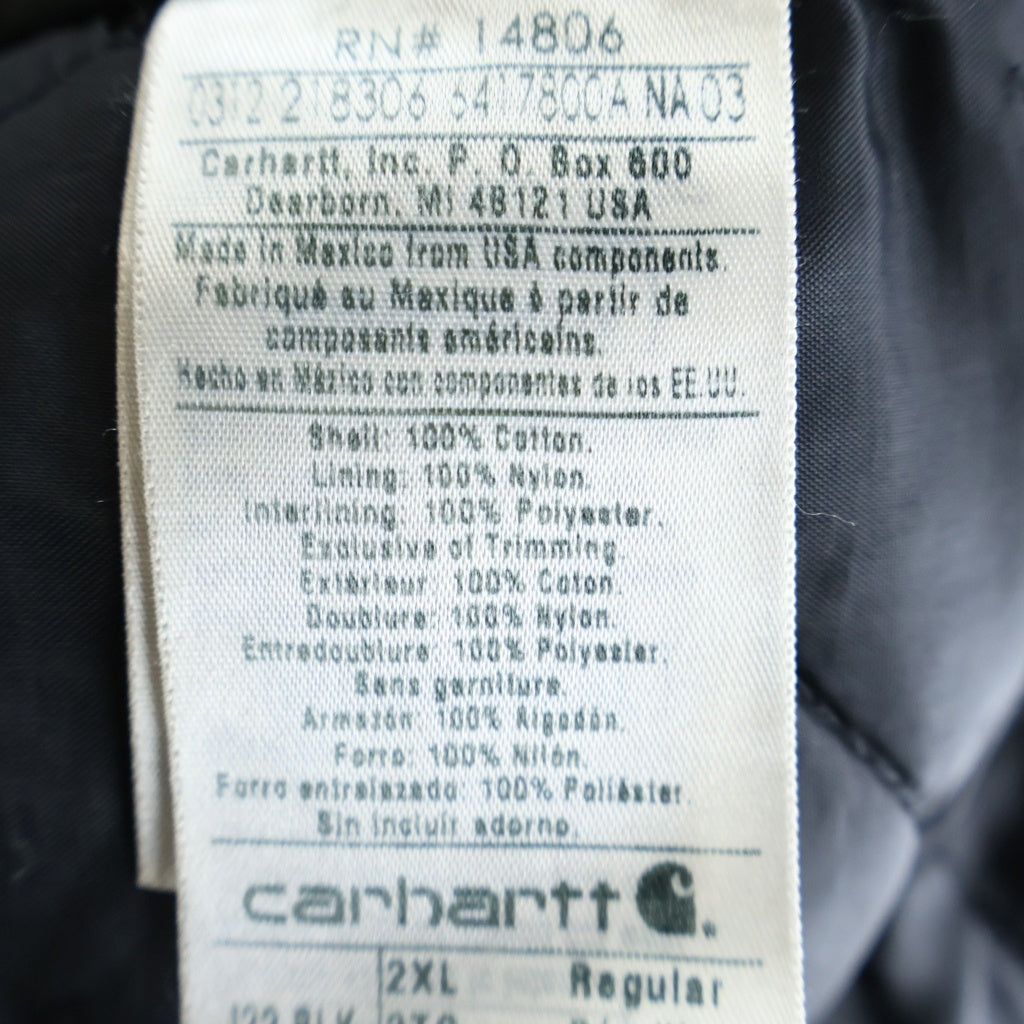 CARHARTT(カーハート) 90-00s VINTAGE TRADITONAL JACKET J22BLK USA製 トラディショナルジャケット グレー
