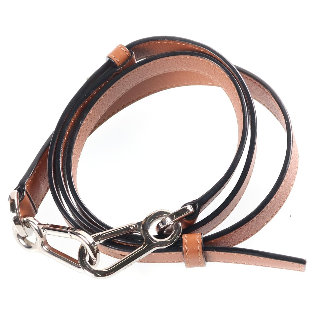 LOEWE(ロエベ) パズルエッジ スモール 2WAYバッグ ハンドバッグ ショルダーバッグ レザー シルバー金具 ブラウン レディース