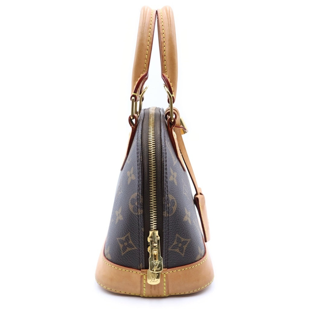 LOUIS VUITTON(ルイヴィトン) モノグラム アルマBB レザーハンドショルダーバッグ ブラウン M53152 レディース