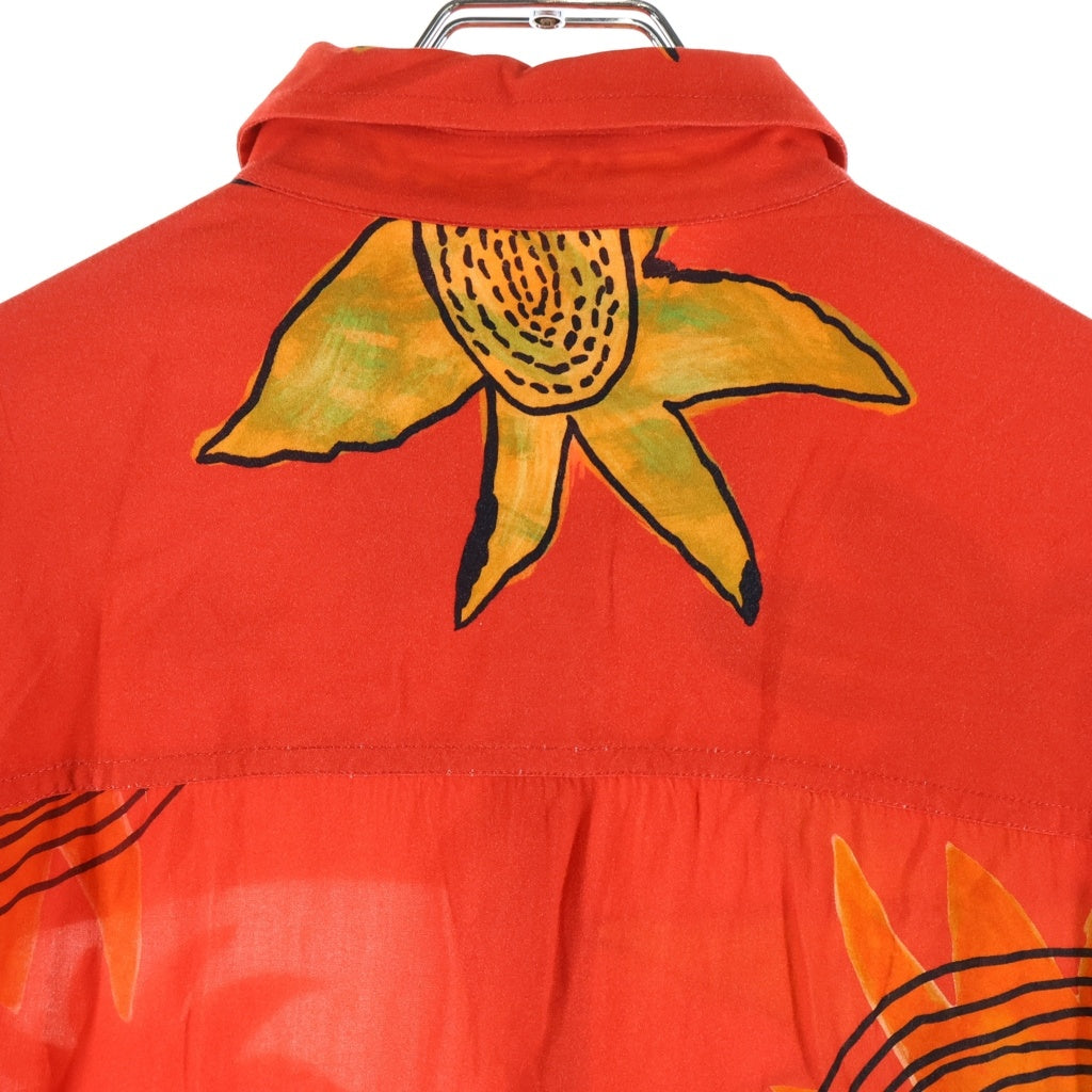 JACQUEMUS(ジャックムス) LA CHEMISE BAOU 総柄半袖シャツ レッド