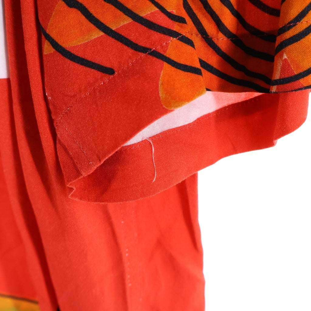 JACQUEMUS(ジャックムス) LA CHEMISE BAOU 総柄半袖シャツ レッド