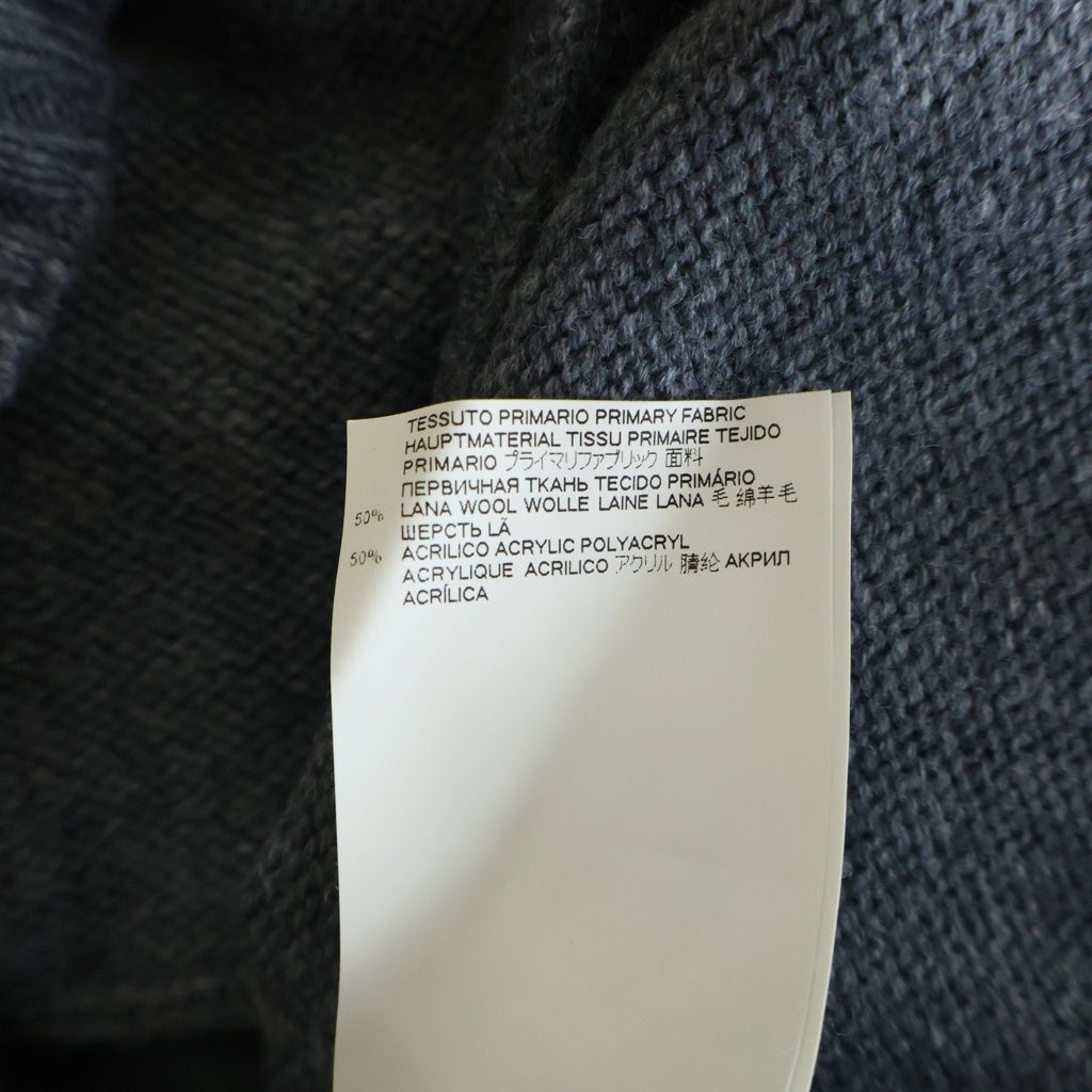 MM6 Maison Margiela(エムエムシックスメゾンマルジェラ) 21SS ロゴ刺繍 ノースリーブニットワンピース グレー レディース S52CT0585