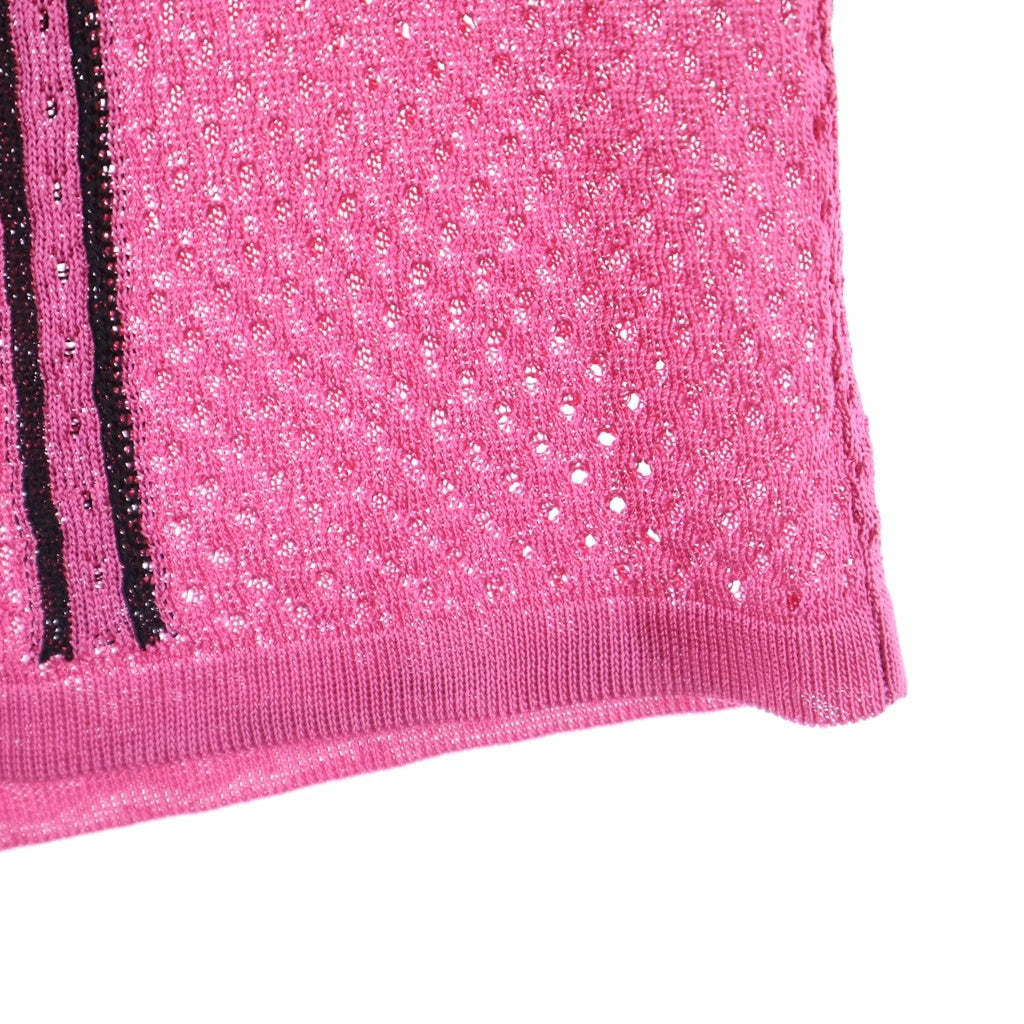 Christian Dior(クリスチャンディオール) 04SS ガリアーノ期 Adiorable 69 メッシュタンクトップ ピンク レディース 4P13055150