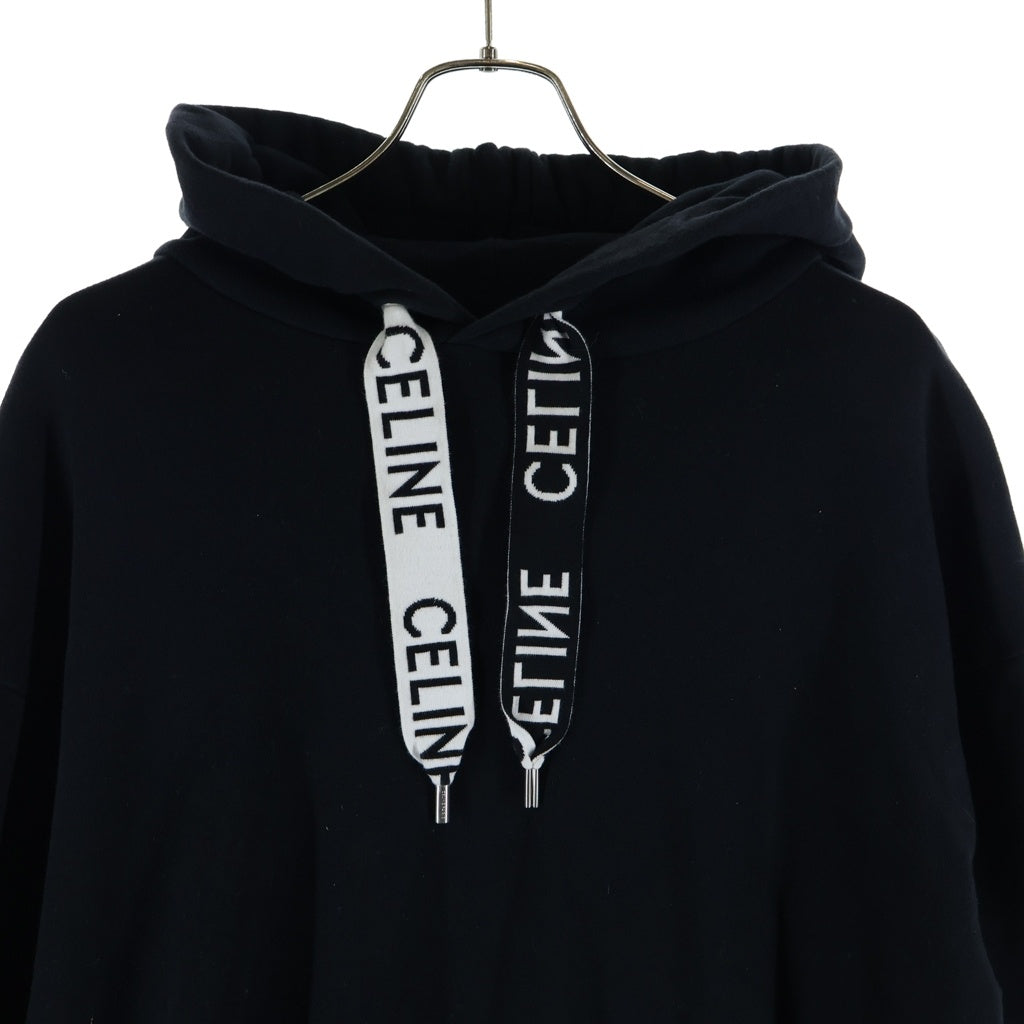 CELINE(セリーヌ) ロゴドローコード プルオーバーパーカー ブラック 2Y468052H