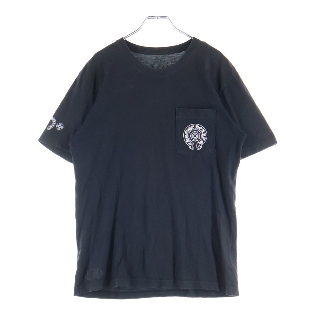 CHROME HEARTS(クロムハーツ) Back Circle Logo S/S Tee バックグラデーション サークルロゴ 半袖Tシャツ カットソー コットン ブラック