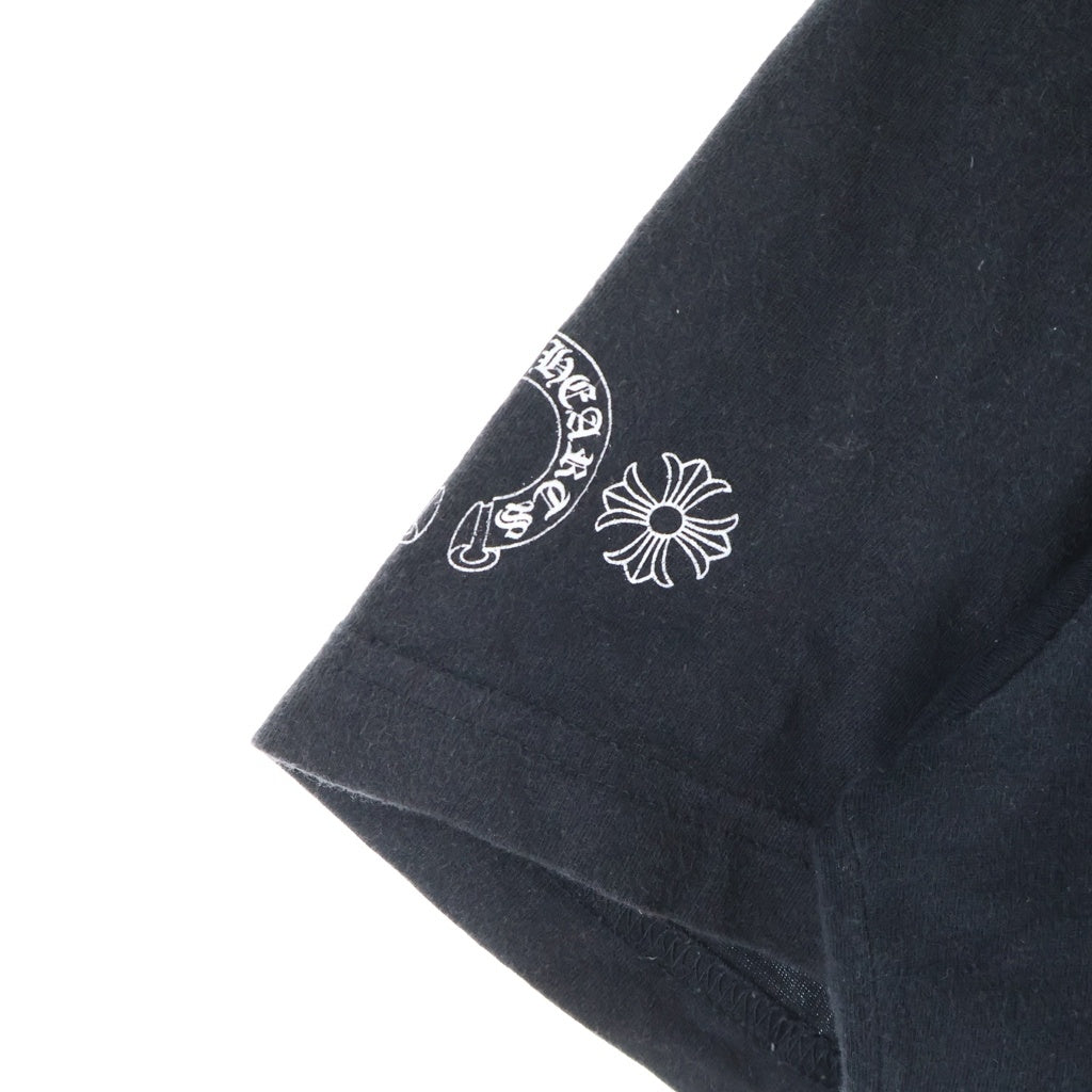 CHROME HEARTS(クロムハーツ) Back Circle Logo S/S Tee バックグラデーション サークルロゴ 半袖Tシャツ カットソー コットン ブラック