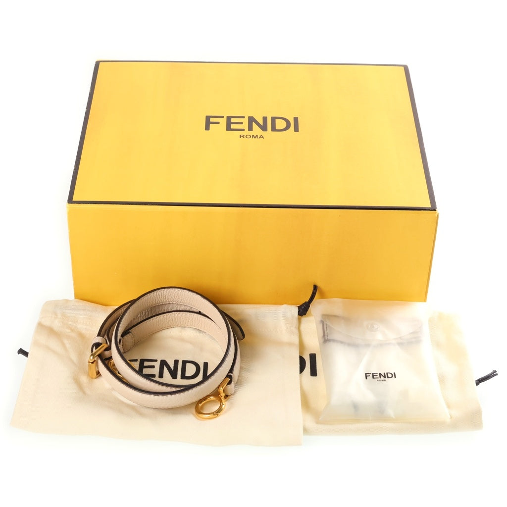 FENDI(フェンディ) ピーカブー アイシーユー スモール パイソンレザーハンドショルダーバッグ アイボリー 8BN327 レディース