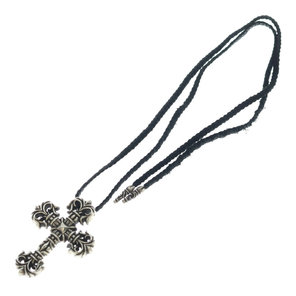 CHROME HEARTS(クロムハーツ) FILIG CROSS LB フィリグリークロス wレザーブレイド シルバー